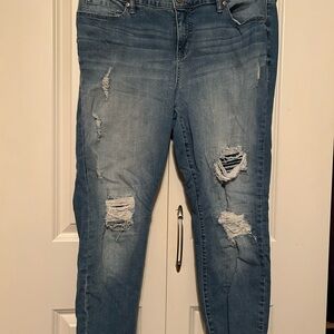 Torrid girlfriend Blue Distressed Women’s Jeans